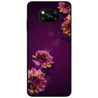Ốp lưng dành cho Xiaomi Poco X3 mẫu Cúc Tím