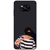 Ốp lưng dành cho Xiaomi Poco X3 mẫu Bad Boy Non Đen