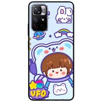Ốp lưng dành cho Xiaomi Redmi Note 11 5G - Redmi Note 11T - Redmi Note 11S mẫu Cô Gái Tím