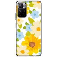 Ốp lưng dành cho Xiaomi Redmi Note 11 5G - Redmi Note 11T - Redmi Note 11S mẫu Hoa Vàng Xanh