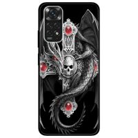 Ốp lưng dành cho Xiaomi Redmi Note 11 4G mẫu Ngọc Đỏ Và Rồng