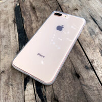 Ốp lưng dẻo cao cấp dành cho iPhone 7 Plus  iPhone 8 Plus - Màu trắng mờ