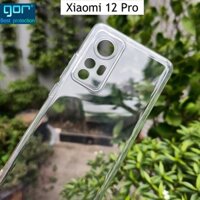 Ốp Lưng Dẻo Gor Cho Xiaomi 12 Pro Trong Suốt Có Gờ Bảo Vệ Camera, Hãng Gor - Hàng nhập khẩu