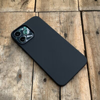 Ốp lưng dẻo mỏng dành cho iPhone 11  12  13  11 Pro  12 Pro  13 Pro  11 Pro Max  12 Pro Max  13 Pro Max  12 Mini  13 Mini - Hàng chính hãng - Đen - iPhone 13 Pro Max