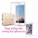 Ốp lưng dẻo silicon cho iPhone 6s + Tặng miếng dán cường lực cho iPhone 6s Glass Pro