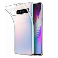 Ốp lưng dẻo silicon cho Samsung Galaxy S10 5G hiệu Ultra Thin siêu mỏng 0.6mm, chống trầy, chống bụi - Hàng nhập khẩu - Clear