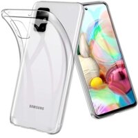 Ốp lưng dẻo silicon cho Samsung Galaxy A71 hiệu Ultra Thin siêu mỏng 0.6mm, chống trầy, chống bụi - Hàng nhập khẩu - Clear