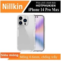 Ốp lưng dẻo TPU cho iPhone 14 Pro / 14 Pro Max hiệu Nillkin Nature TPU Pro Case chống sốc