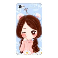 Ốp lưng điện thoại Apple iPhone 4 / 4s - Silicon Dẻo - Baby girl