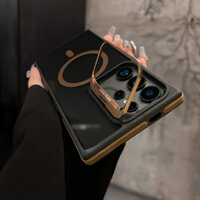 Ốp lưng điện thoại cao cấp trong suốt có giá đỡ ống kính vô hình cho Samsung Galaxy S25 Ultra S22 S23 S24 FE