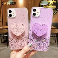 Ốp Lưng Điện Thoại CASEIER Starry Sky Ốp Lưng Đứng Điều Chỉnh Được Cho iPhone 12 11 Pro Max Dành Cho iPhone XR X XS Max Nắp Lưng Khung Rút SE2020 Dành Cho iPhone 7 8 6 Plus 6S Love Vỏ Khung Bóng Bay