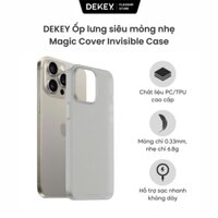 Ốp Lưng Điện Thoại DEKEY Siêu Mỏng Nhẹ Chống Sốc Invisible Case Nhựa PC+TPU Không Ố Vàng