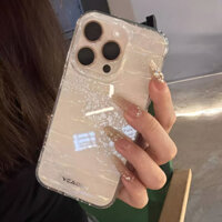 Ốp lưng điện thoại gradient laser lấp lánh galaxy iPhone 16 15 14 12 Pro Max