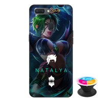 Ốp lưng điện thoại Oppo A5S hình NATALYA tặng kèm giá đỡ điện thoại iCase xinh xắn - Hàng chính hãng
