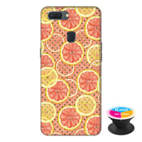 Ốp lưng điện thoại Oppo A5S hình Lemon tặng kèm giá đỡ điện thoại iCase xinh xắn - Hàng chính hãng