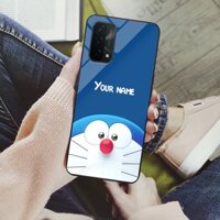 Ốp lưng điện thoại OPPO A74, A95 - Doraemon edittion, chất liệu kính cường lực