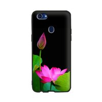 Ốp lưng điện thoại Oppo F5 - 02062 7883 HOASEN08 - Viền TPU Dẻo in hình hoa sen