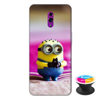 Ốp lưng điện thoại Oppo Reno hình Gấu Minion tặng kèm giá đỡ điện thoại iCase xinh xắn - Hàng chính hãng