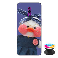 Ốp lưng điện thoại Oppo Reno hình Vịt Bông Lalafanfan Mẫu 1 tặng kèm giá đỡ điện thoại iCase xinh xắn - Hàng chính hãng