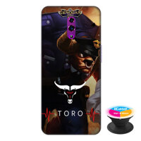 Ốp lưng điện thoại Oppo Reno hình TORO tặng kèm giá đỡ điện thoại iCase xinh xắn - Hàng chính hãng