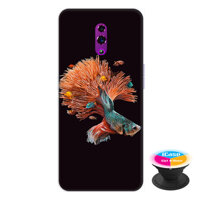Ốp lưng điện thoại Oppo Reno hình Cá Betta Mẫu 1 tặng kèm giá đỡ điện thoại iCase xinh xắn - Hàng chính hãng
