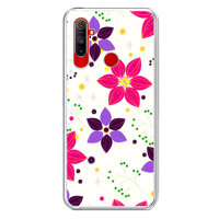 Ốp Lưng Điện Thoại Realme C3 - Silicone Dẻo - 01286 0002 FLOWER10 - Hàng Chính Hãng