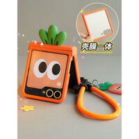 Ốp lưng điện thoại Samsung Galaxy zflip6 mới Ốp lưng điện thoại di động chống rơi toàn diện màn hình zflip6 với vỏ bảo vệ trục giữa màng bảo vệ tích hợp