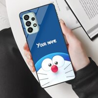 Ốp lưng điện thoại Samsung Galaxy A73 - Doraemon edition, chất liệu kính cường lực