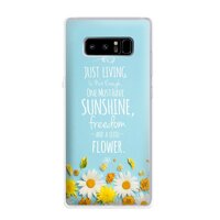 Ốp lưng điện thoại Samsung Galaxy Note 8 - 01062 7811 Cúc Họa Mi 03 - Silicone dẻo - Hàng Chính Hãng