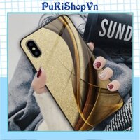 ỐP LƯNG  ĐIỆN THOẠI TRÁNG GƯƠNG KÍNH CƯỜNG LỰC MẪU NAM ÁNH KIM TUYẾN MÀU VÀNG - PUKISHOPVN