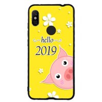 Ốp lưng điện thoại Xiaomi Redmi Note 6 Pro - viền TPU Dẻo - 02082 0053 PIG2019 [bonus]