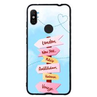 Ốp lưng điện thoại Xiaomi Redmi Note 6 Pro - viền TPU Dẻo - 02082 0285 TRAVEL03 [bonus]