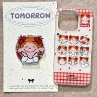 Ốp lưng Fun Girl CoCo Sauce với giá đỡ từ tính tương thích với iPhone 16 Pro Max, chống sốc 14/Ốp mềm chống sốc 15, lỗ lớn 13/12, 11 I6K4