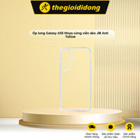 Ốp lưng Galaxy A55 Nhựa cứng viền dẻo Anti Yellow JM Trong