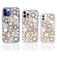 Ốp lưng gấu kim cương lấp lánh lấp lánh dễ thương cho IPhone 13 12 11 Pro Max IP 14 15 16 Pro Max Vỏ điện thoại