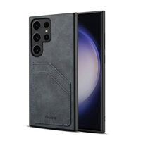 Ốp Lưng Giá Đỡ Ốp lưng Samsung Galaxy S24 S22 S21 Ultra Plus S23 FE A15 A25 A35 A55 A05 A05s Da PU Có Giá Đỡ Thẻ