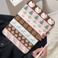 Ốp lưng hello kitty iPad gen5 / 6 / 7 / 8 / 9 / 10 mini6 / 7 ốp lưng iPad acrylic ba lần air4 / 5 / 6 pro11 2022 2024 khe cắm bút