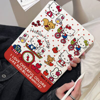 Ốp lưng hello kitty iPad pro11 2022 2024 air4 / 5 / 6 mini6 / 7 Vỏ iPad gen5 / 6 / 7 / 8 / 9 / 10 Vỏ acrylic ba lần khe cắm bút