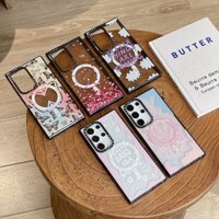 Ốp lưng hình bướm đầy màu sắcTif Vỏ điện thoại acrylic trong suốt từ tính chất lượng cao phù hợp cho Samsung Galaxy S25 S24 S23 S22 + ins TPU Trend Fashion Case