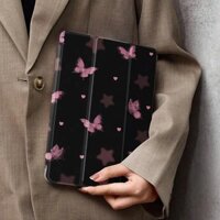 Ốp lưng hình bướm màu hồng iPad Pro11 2022 10th Air 5th 4th 10.9 '' cho Air 3 10.5 '' Air 6 11 '' M2 2024 Vỏ bảo vệ gấp ba lần 5th 6th 9.7 '' 9th 8th 7th Gen 10.2 Cover