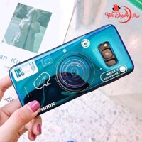 Ốp lưng hình máy ảnh Samsung Galaxy Note 8Note 9S9 PlusS8S8 PlusS7 Edgetặng kèm giá đỡ và dây đeo