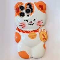 Ốp Lưng Hình Mèo Cầu Tài Nhiều Mẫu Mã Cho Điện Thoại iPhone X Xr Xsmax 11 12 13 14 15 Pro Max