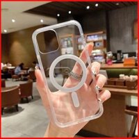 Ốp lưng hỗ trợ sạc không dây iPhone 15 Pro Max viền dẻo chống sốc, không ố màu 1