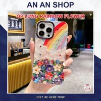 Ốp Lưng Hoa Cầu Vồng Rainbow Flower cho Điện Thoại iPhone 15 14 13 12 11 PRO MAX PLUS