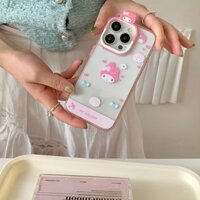 Ốp lưng hoạt hình dễ thương Sanrio 3D đầu gấu Hàn Quốc và Nhật Bản tương thích với iPhone 16, Apple 15 Pro