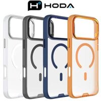 Ốp Lưng Hoda Rough Magasafe Chống Sốc Đạt Chuẩn Nhám Chống Bám Vân Tay Tích Hợp Sạc Không Dây Chính Hãng cho iPhone 16 Pro| 16 Pro Max| iPhone 17 Pro| iPhone 17 Pro Max