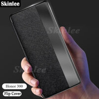 Ốp lưng Honor 300 Pro Ốp Lưng Cửa Sổ Xem Da Thông Minh Trong Suốt Flip Cover Cho Honor 300 Ultra Cover Case