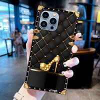 Ốp lưng Honor X9B 5G X9A X9 X8A X8 X7 X6 X5 8X Honor 90 80 70 50 Lite Sang Trọng Thời Trang Giày Cao Gót Vuông Bốn Góc Chống Rơi Vỏ Điện Thoại Vuông