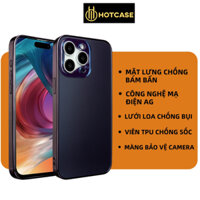 Ốp lưng HOTCASE AG mạ điện chống vân tay cho iPhone 15 14 13 12 11 Pro Max 14 15 Plus