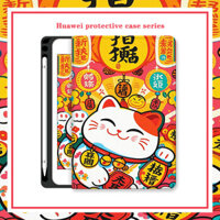 Ốp lưng Huawei Mediapad M6 10.8 T5 M5 Lite 10.1 Inch dễ thương có giá đỡ bút Honor Pad X8A 9 12.1 2024 X8 X9 cho Huawei Matepad T10 T10s SE 2023 Pro 12.6 10.8 Air 11.5 S 12x